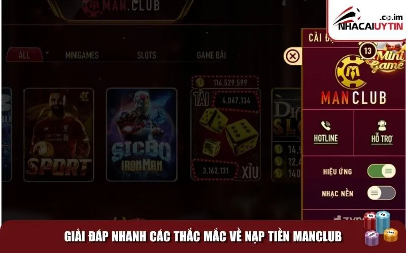nap tien manclub 5 Giải đáp nhanh các thắc mắc về nạp tiền Manclub